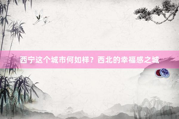 西宁这个城市何如样？西北的幸福感之城